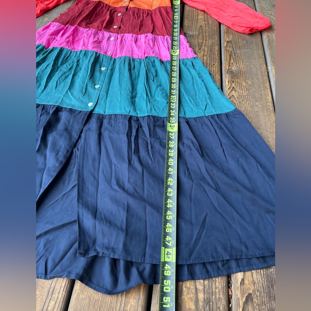 Marine Layer Maeve Colorblock Maxi Dress Size Small - Picture 6 of 7